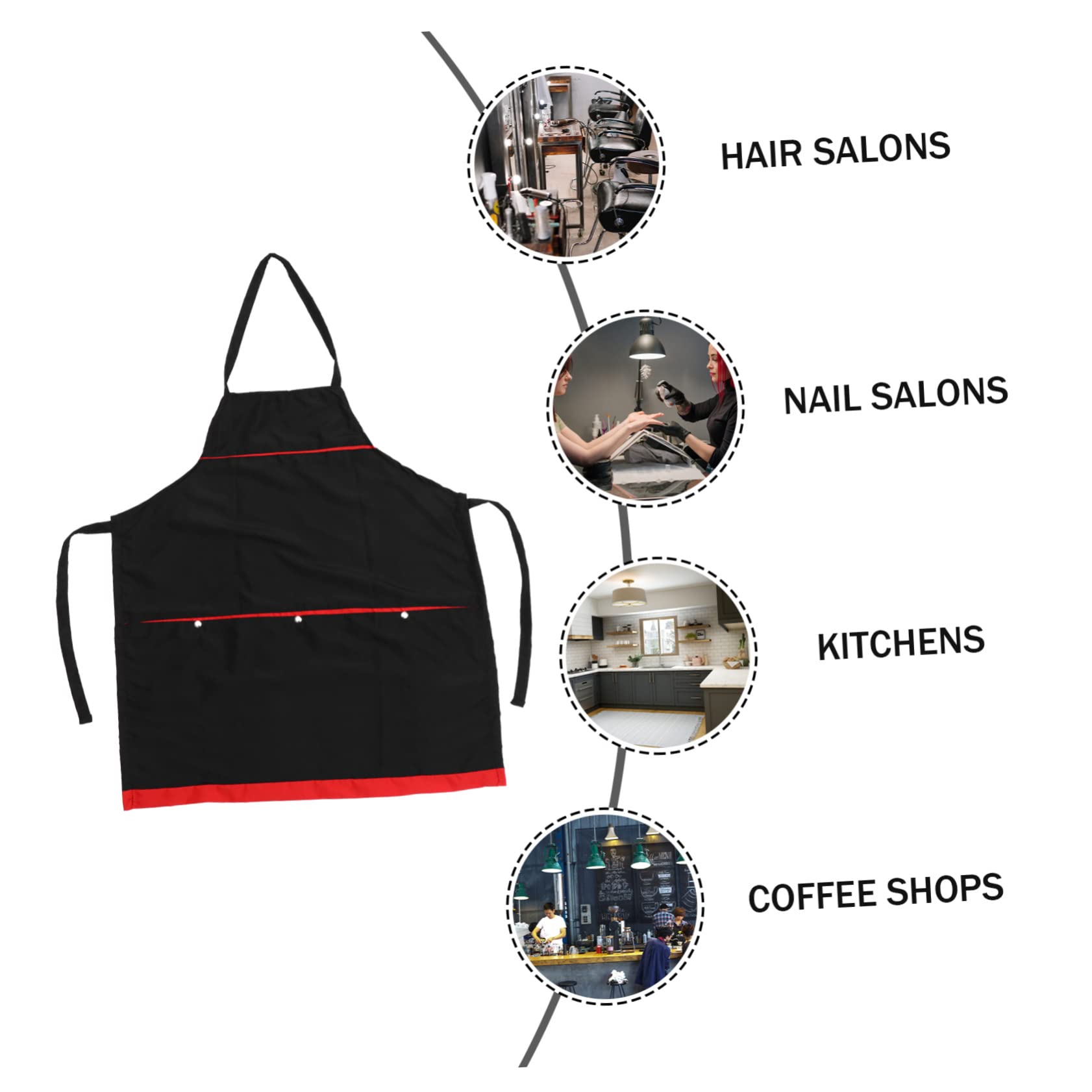 OUNONA 3stücke Wasserfester Friseurumhang Professionelle Haarschneideschürze Mit Verstellbarem Träger Für Friseure Und Salons Für Haarschnitte Färben Und Perming