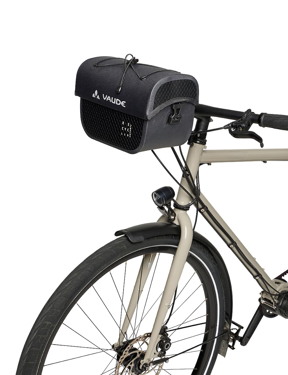 VAUDE Aqua Box 4 (rec), 6 Liter Lenkertasche für Radreisen, wasserdicht verschweißt, Made in Germany