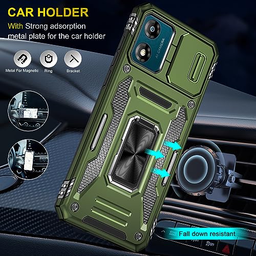 Coque antichoc Moto E13 avec protège-objectif coulissant anti-rayures