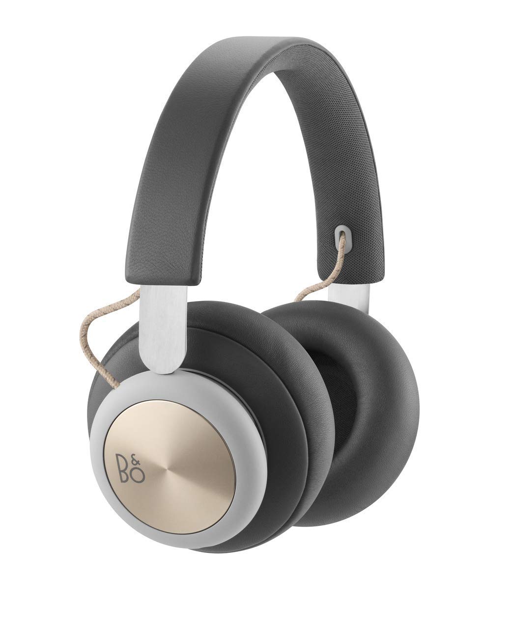 charcoal grey wireless headphones by bang & olufsen