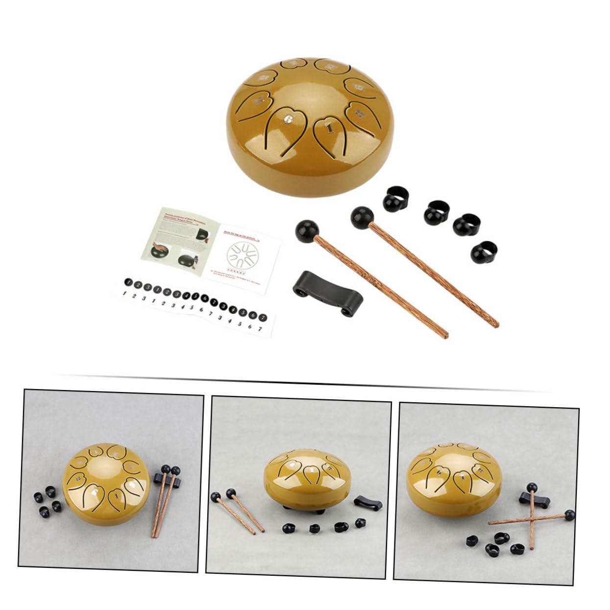 Tamburo A Lingua Strumento A Percussione Tamburo A Mano Portatile Per Esibizione Principianti Amanti Della Musica Divertimento Illuminazione Musicale Coltivare Alfabetizzazione