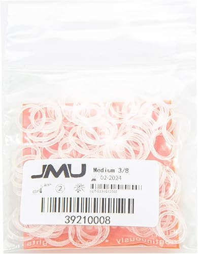 Miniatura 6 de JMU Bandas elásticas ortodónticas de 38 pulgadas, medianas, 4.5 onzas, paquete de 100 bandas elásticas intraorales sin látex, bandas de goma
