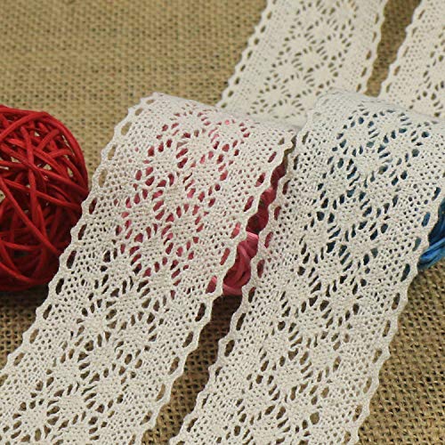 Spitzenband Weiß – 25 Yards (ca. 23 M), 3 Cm Breit, Selbstklebend – Für Basteln, Karten, Hochzeitsdeko
