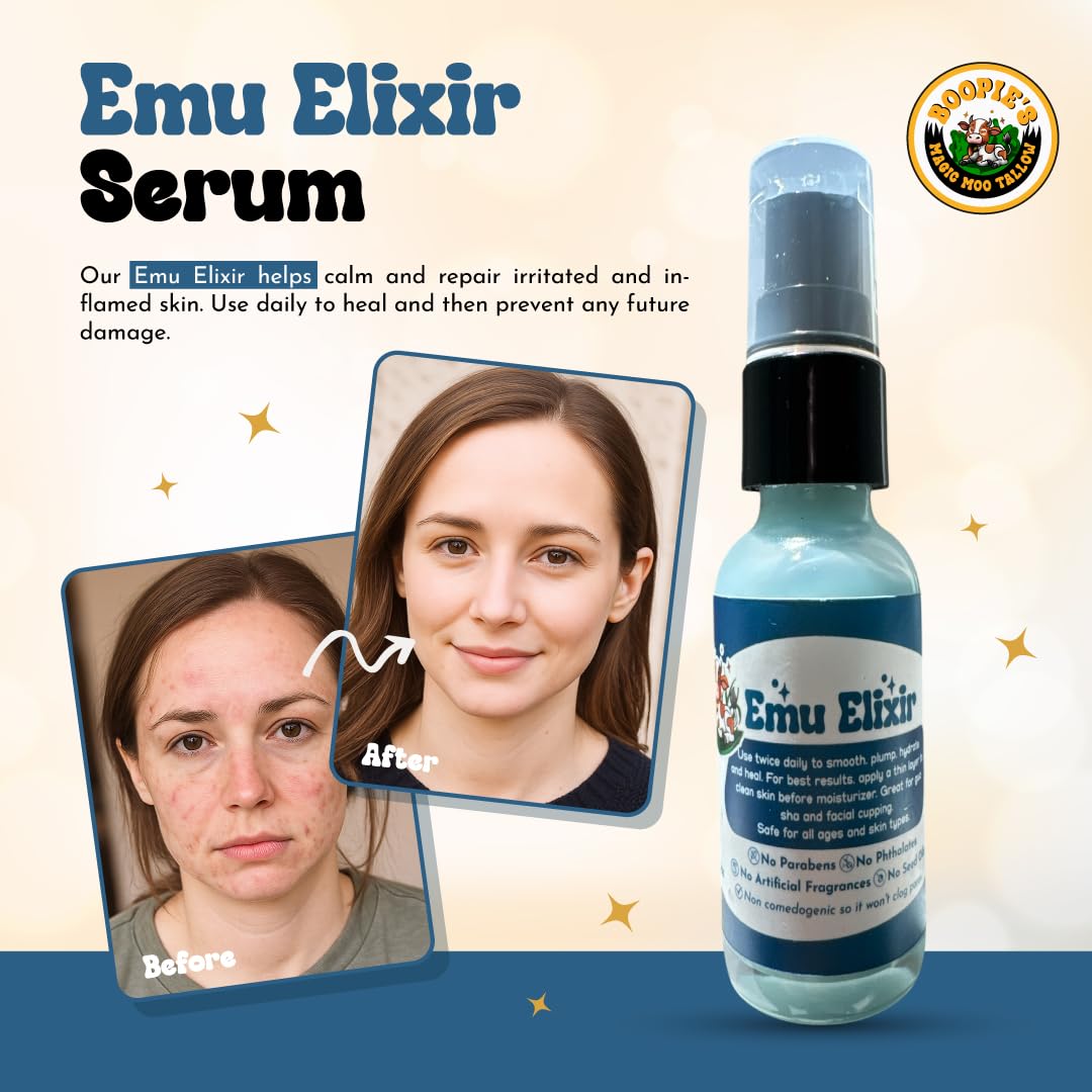 Amazon.com: Emu Elixir Serum for hydration, morning and evening