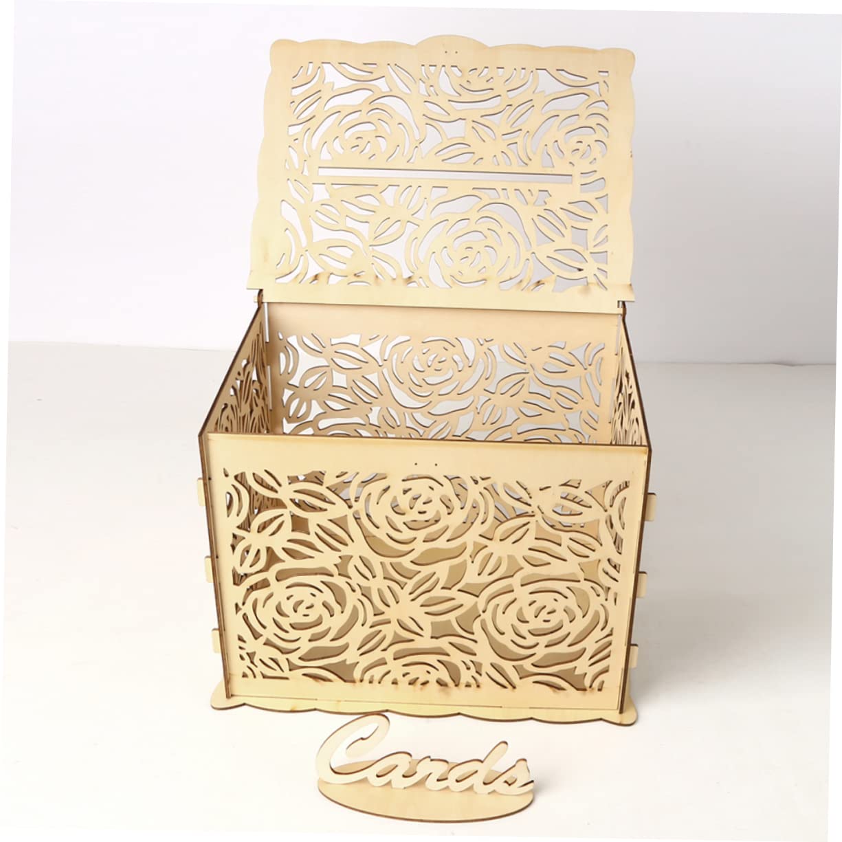 Abaodam Scatola in Legno per Matrimonio Fai da Te Motivo Scatola per Caramelle Piccoli Regali Biglietti Decorazione per Feste di Matrimonio