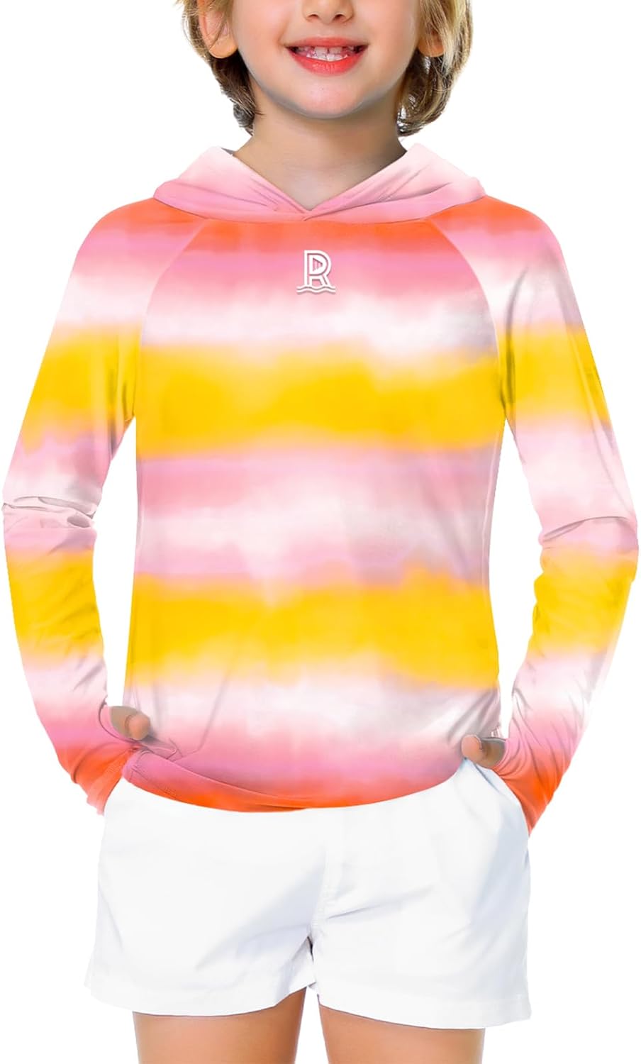 Remimi Kids Sun Shirt Rash Guard Quick Dry Sun Protection Athletic Hoodie Hiking Shirts 3-12 Years