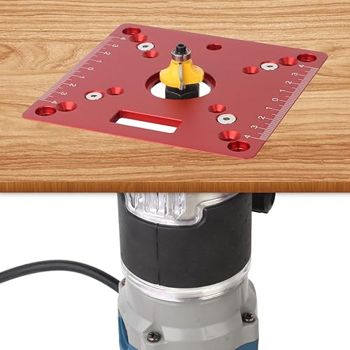 Placa de inserción de mesa de enrutador de aluminio,Mini bancos cuadrados para carpintería Router Flip Plate,Mesa de grabado de recorte