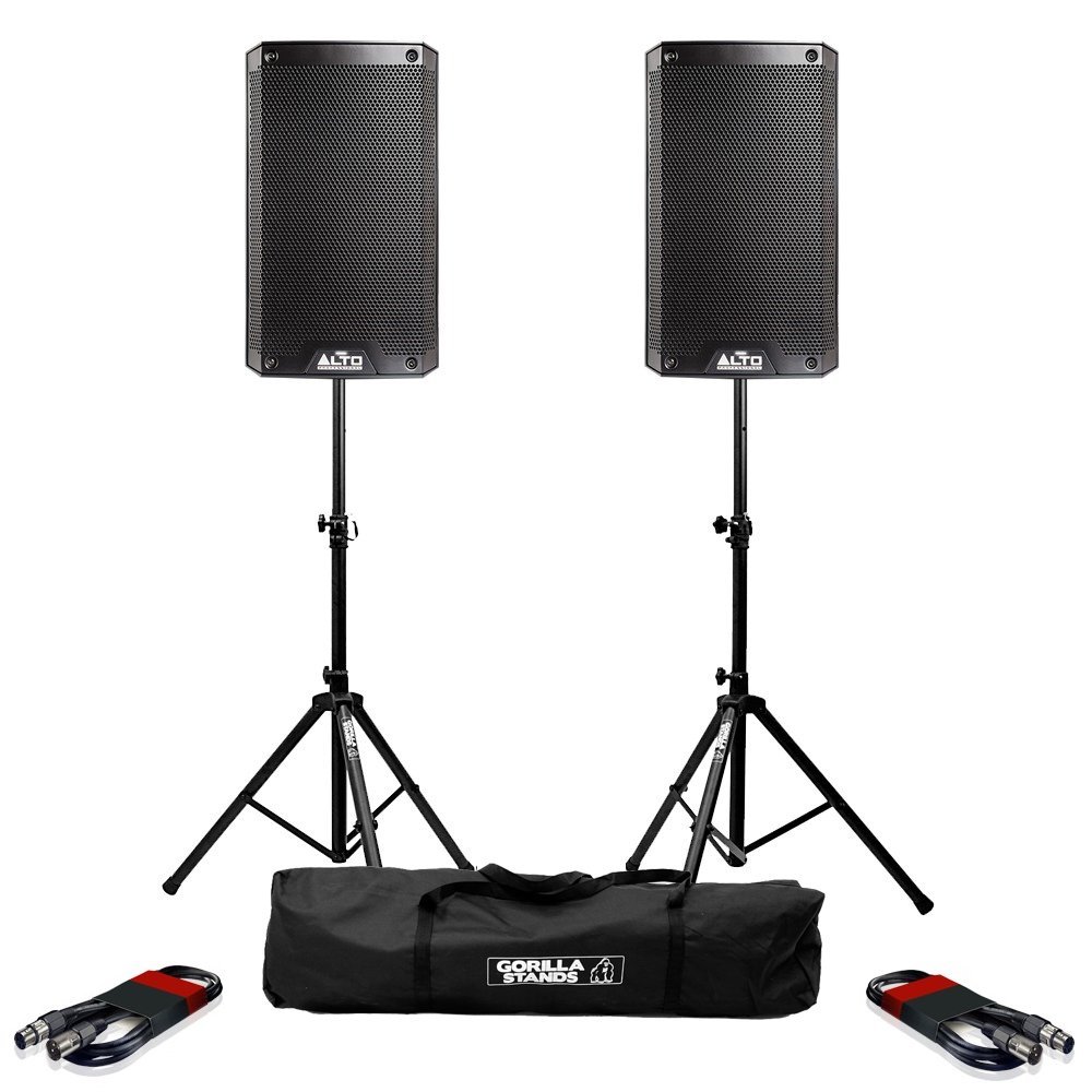 Buy Alto TS308 Active 8" DJ Disco PA Speakers (Pair) with FREE Gorilla
