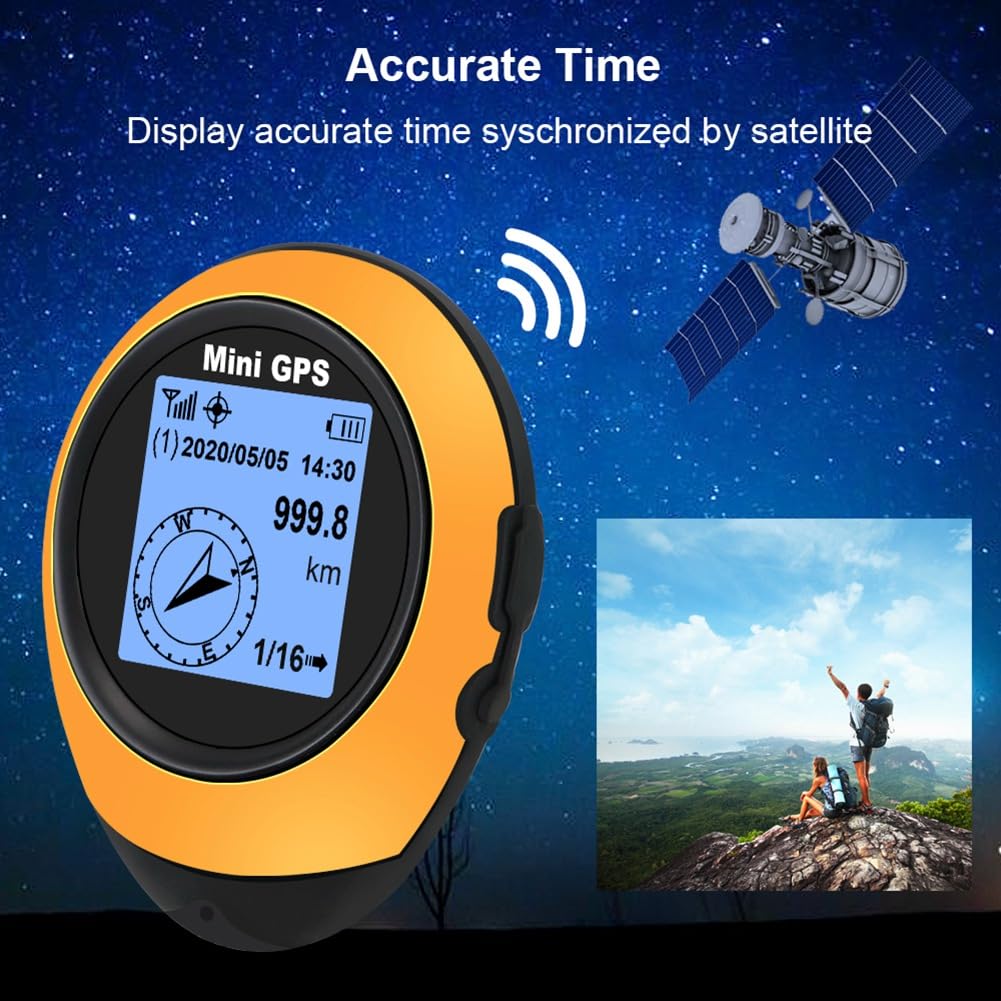Navigatore Mini Satellite Portatili Coordinate GPS Ad Alta Precisione Coordinate di Altitudine della Bussola Localizzatore per Escursioni per Escursioni per Escursioni per Escursioni Green