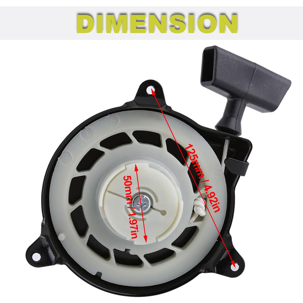 ZAMDOE Avviamento a Strappo 499706 690101 Sostituzione del Gruppo avviamento a Strappo per Briggs & Stratton 091212 092200 093400 09C900 09D900 09L900 10b902 10T502 10a902 Tosaerba a Motore