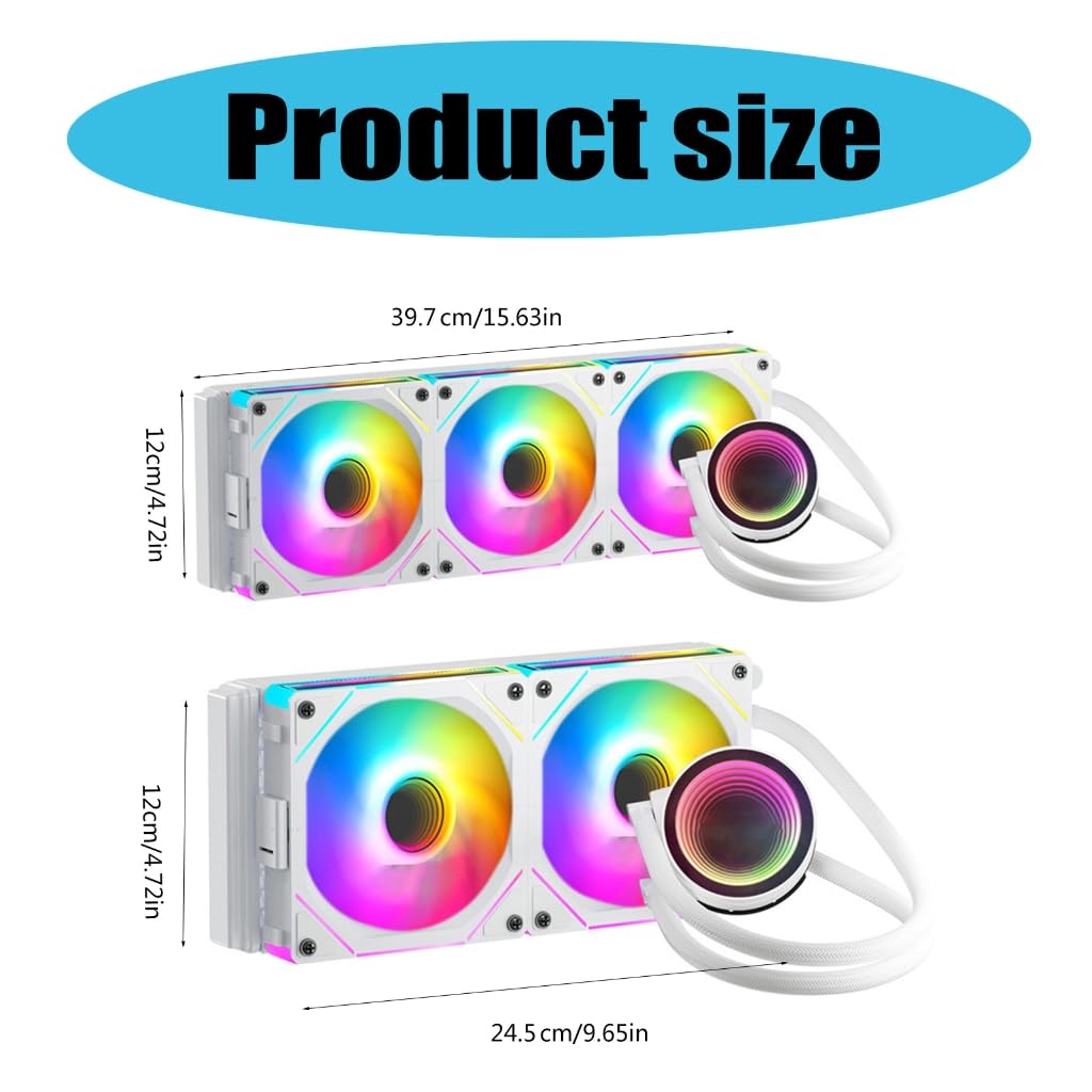 Radiatore raffreddato ad acqua di raffreddamento liquido di sincronizzazione di ARGB con 2/3 efficienza dei fan di 120mm