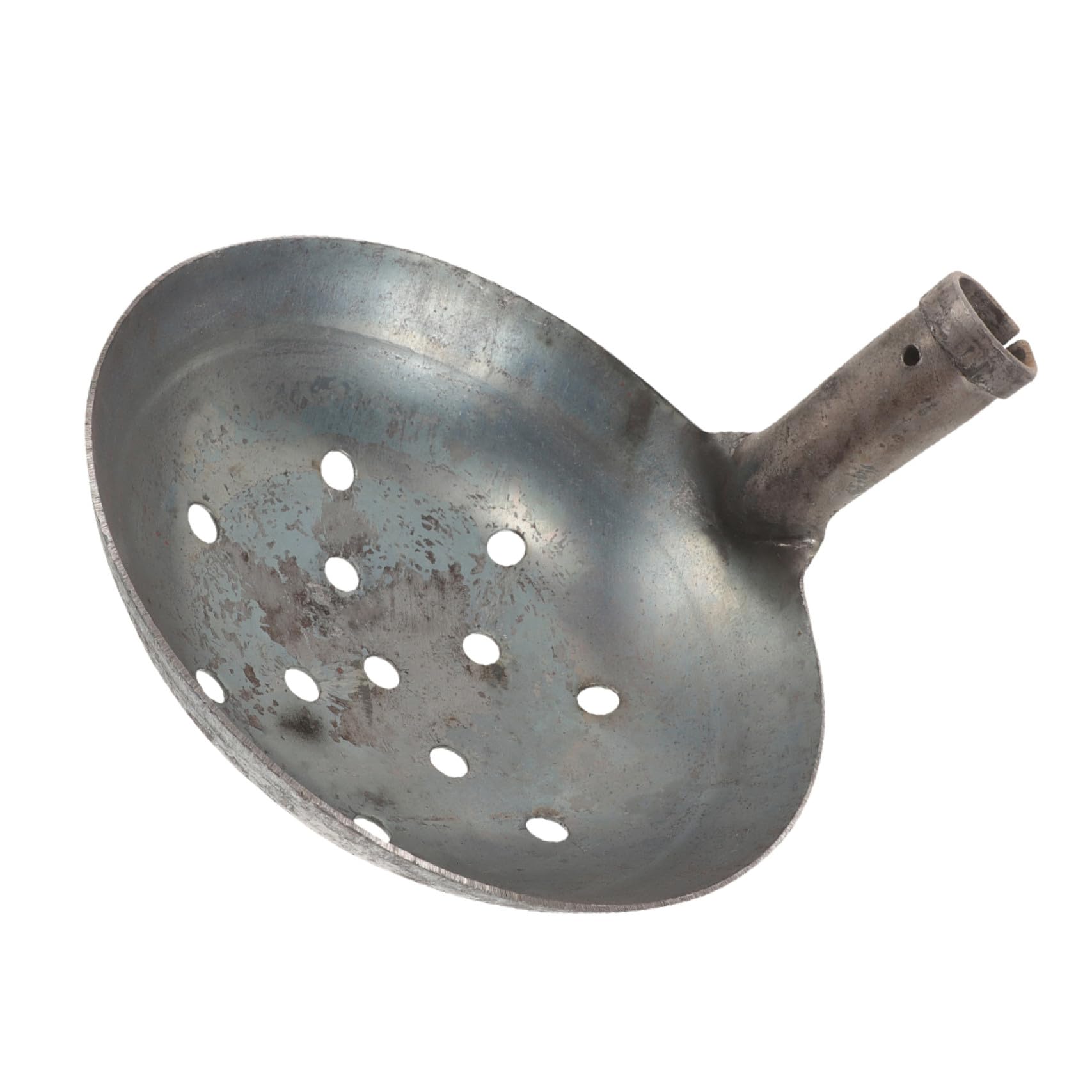 Hemobllo Cucharón Grande de Metal Pala de Estiércol Reutilizable para Limpieza en Construcción y Drenajes Diseño de Pala Filtrante de Gran Capacidad
