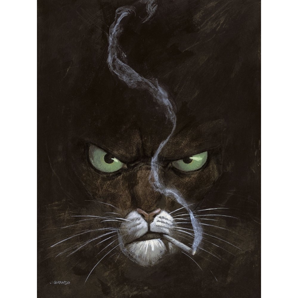 Blacksad Portrait à la Cigarette Impression Offset Haute Qualité par Juanjo Guarnido