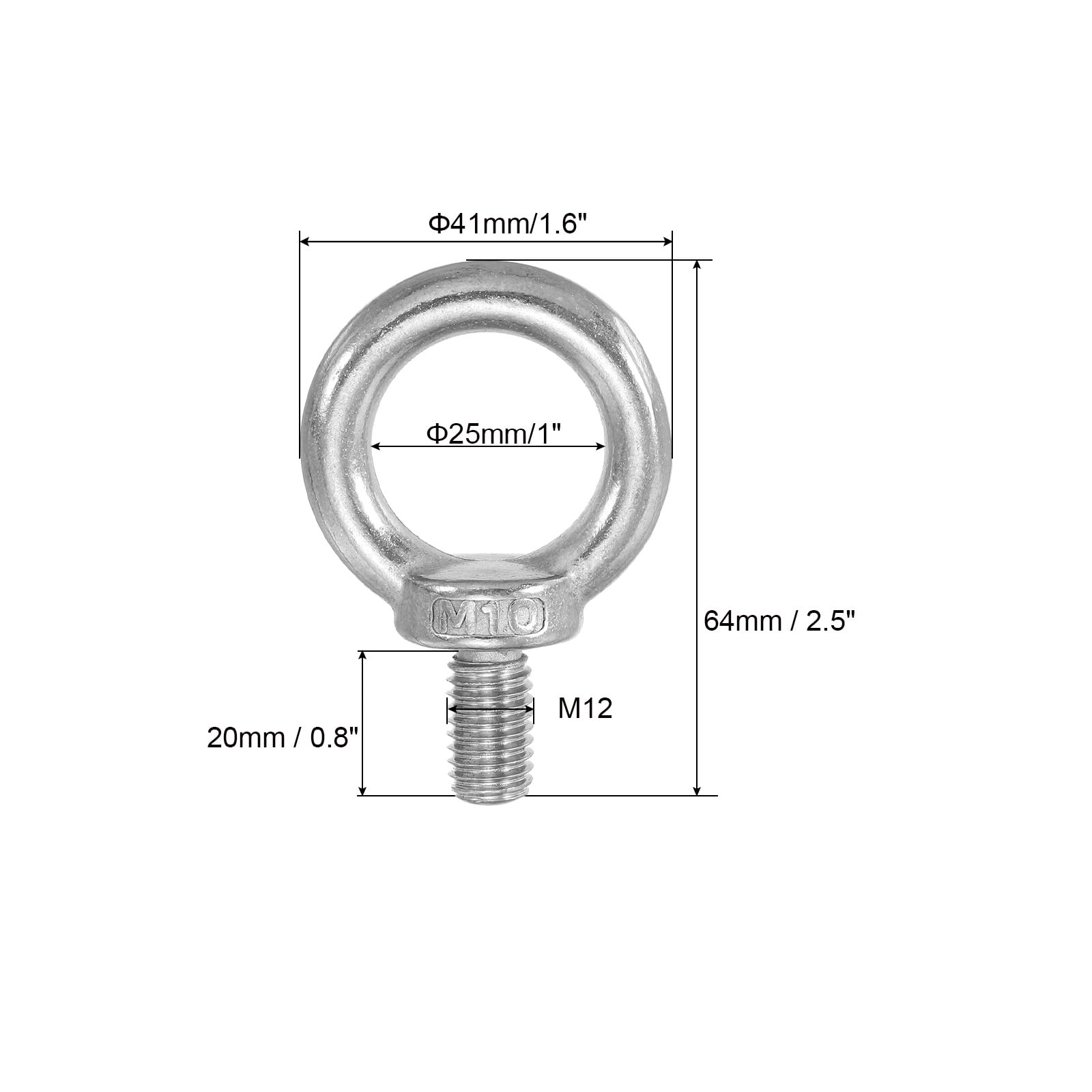 PATIKIL Lifting Shoulder Eye Bolts - Image 2