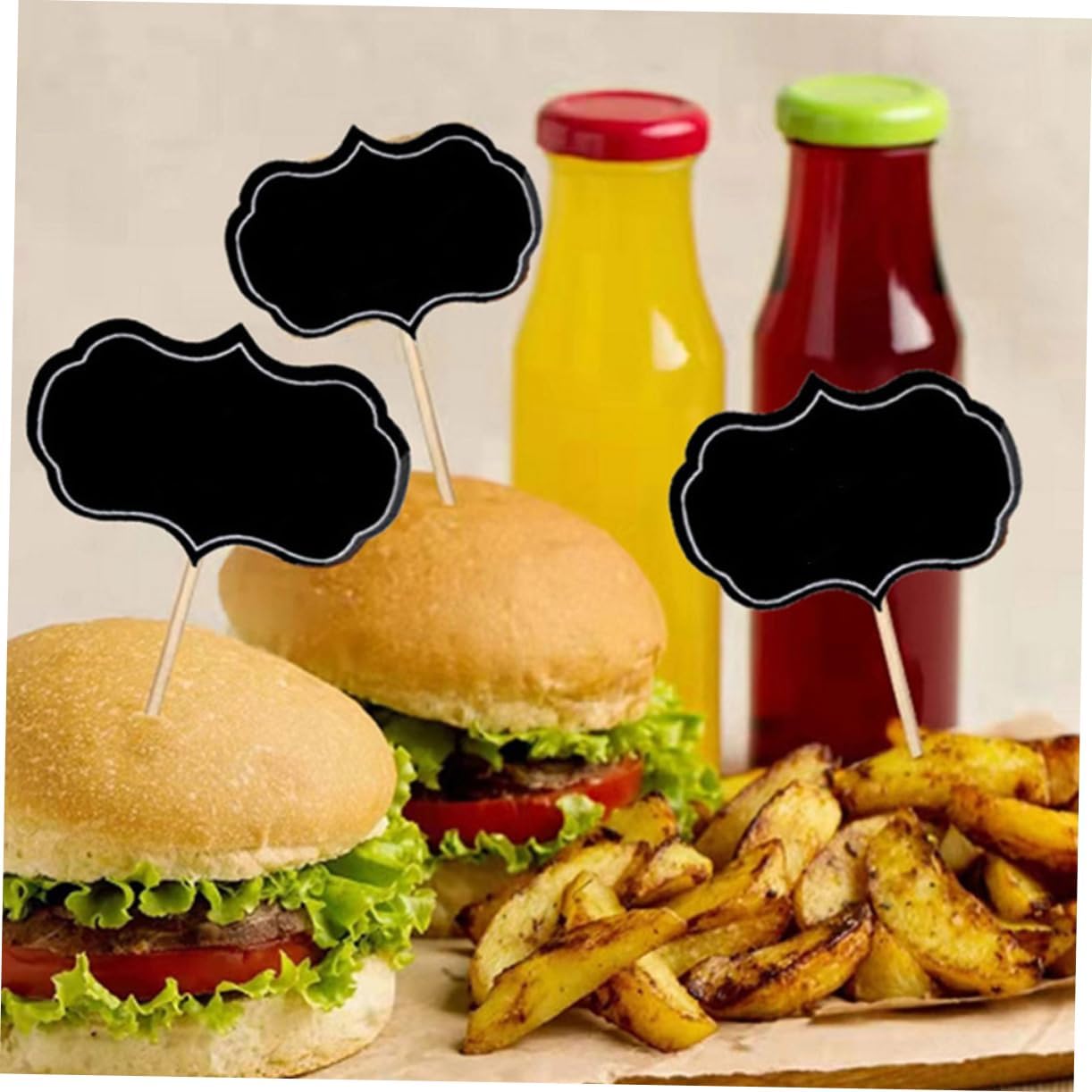 16pcs Blank Cheese Markers Wooden Picks for Party Desserts