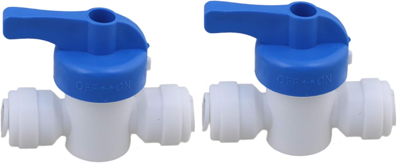 BQLZR Equal Straight OD Tube Ball Valve Quick Connect Fitting 1/4" RO Water System Pack of 5