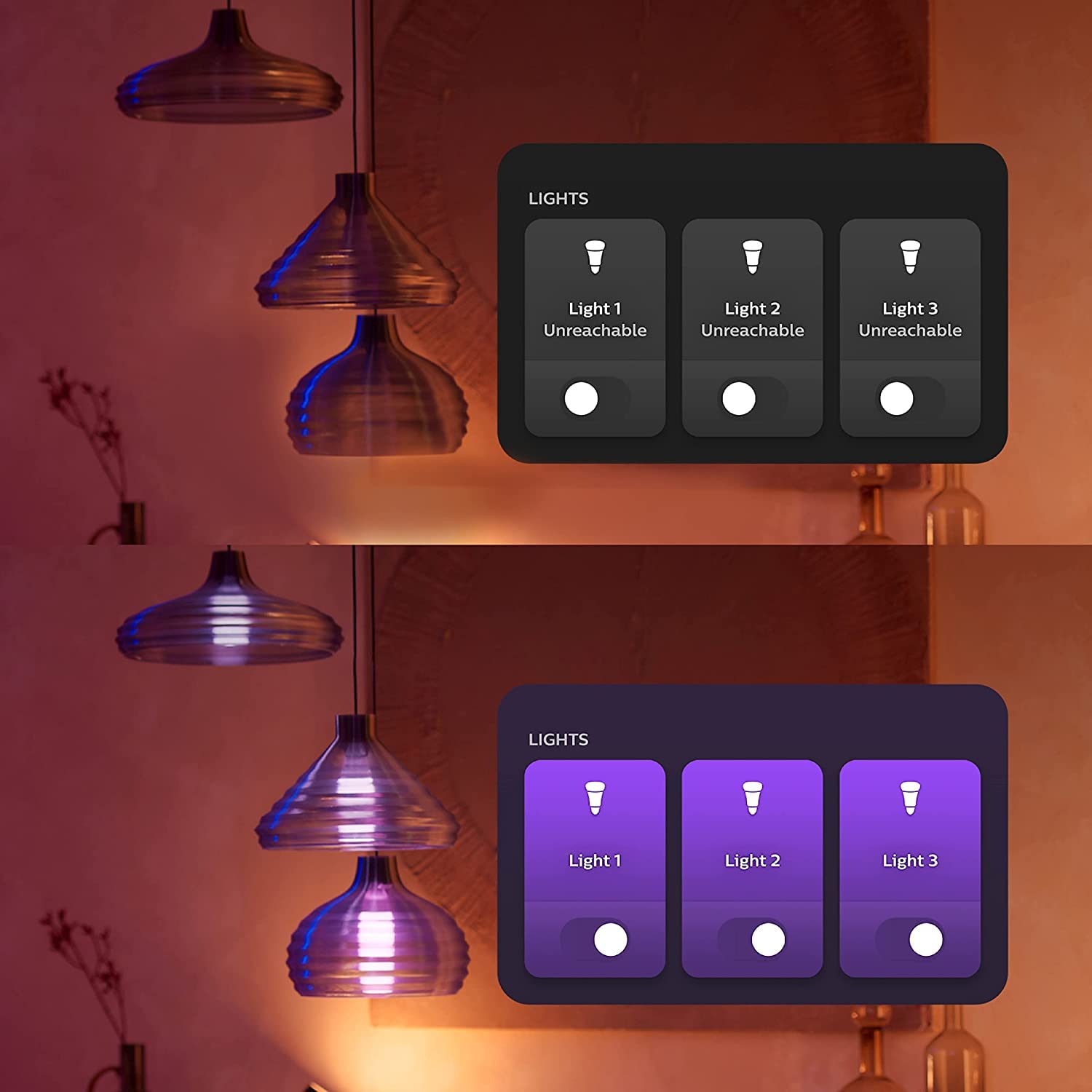 Philips Hue - Módulo de interruptor de pared, permite un acceso constante a dispositivos Hue, instálalo detrás de los interruptores de pared existentes, Pack de 2, blanco