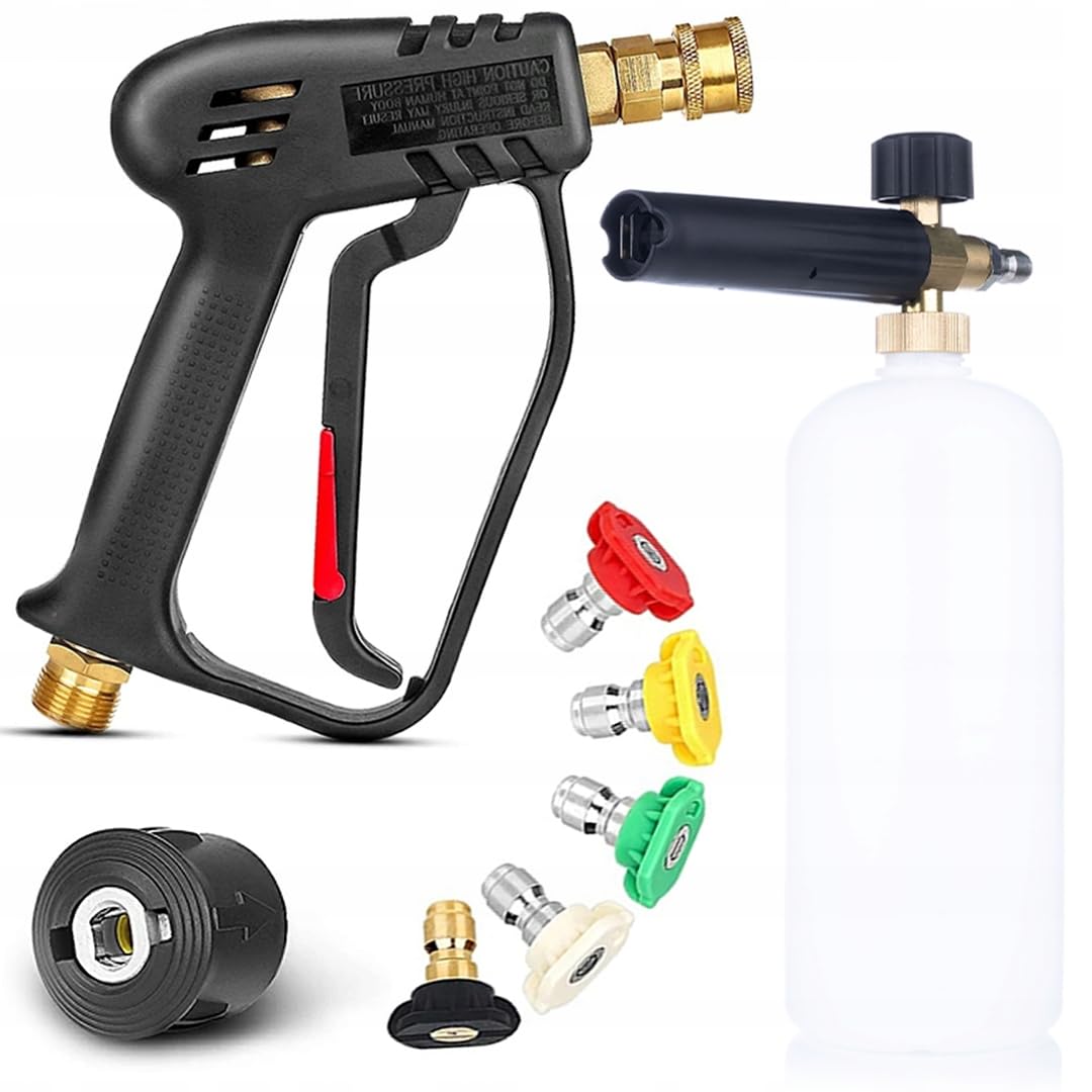 Rosfix Juego de pistolas de espuma 1000 ml compatible con Kärcher K2-K7