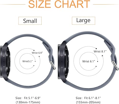 Miniatura 4 de Meliya Correas compatibles con Samsung Galaxy Watch 5 Band 1.575 in 1.732 in, Galaxy Watch 5 Pro Band 1.772 in 0.787 in correa deportiva de repuesto