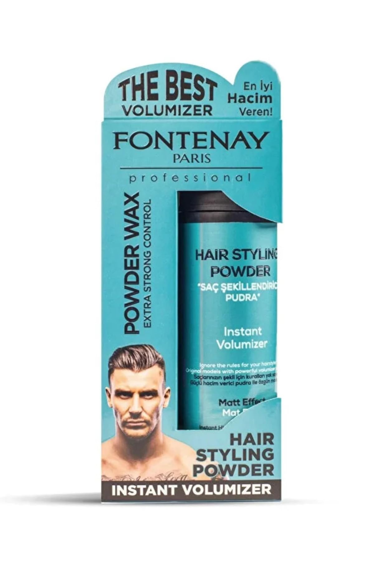 Fontenay Saç Şekillendirici Pudra Toz Wax Matt Effect 20Gr + Mucizevi Saç Tarağı 2'Li Set 8690201381750-229