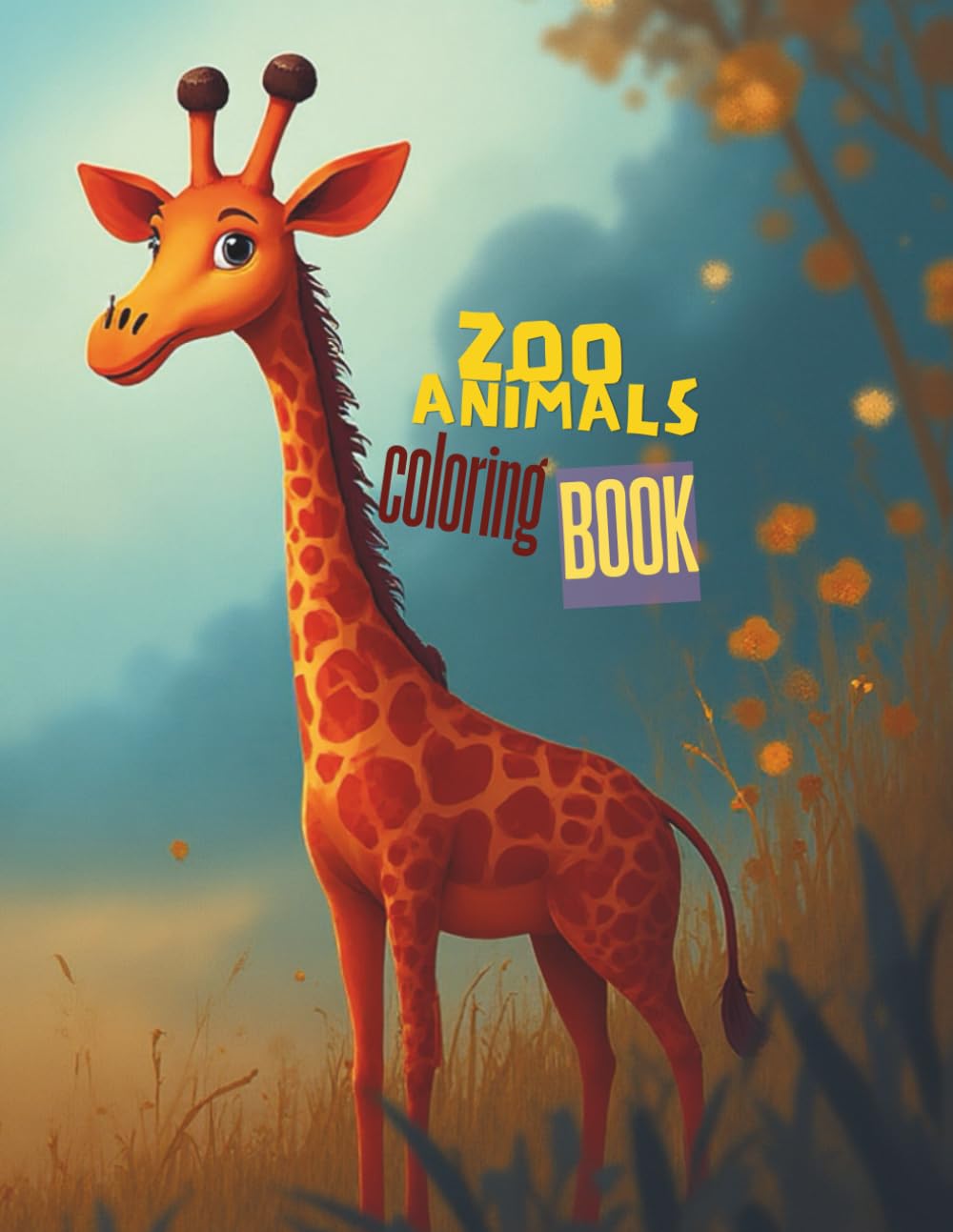 Zoo Animals Coloring Book for Toddlers: Fun and Easy Coloring Pages with Cute Zoo Animals for Kids Ages 3–4