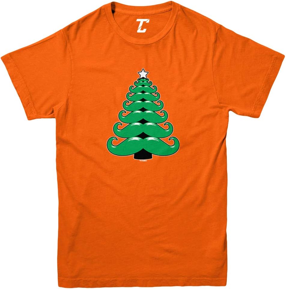 Mustache Christmas Tree - Santa Funny Youth T-Shirt