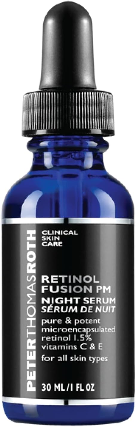 Retinol Fusion PM Night Serum | Hydrating Retinol Facial Serum, 1.5% Microencapsulated Retinol for Fine Lines, Wrinkles, Uneven Skin Tone, Texture and Radiance (Pack of 1)