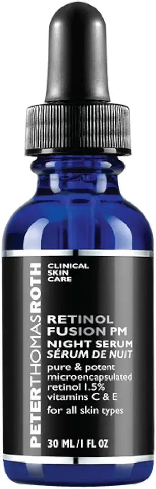 Peter Thomas Roth Retinol Fusion PM Night Serum | Hydrating Retinol Facial Serum, 1.5% Microencapsulated Retinol for Fine Lines, Wrinkles, Uneven Skin Tone, Texture and Radiance