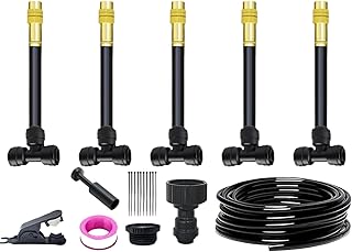 Gartenbewässerungssystem - Pflanzenbewässerungsset Outdoor-Set Mit Schlauch Und Verstellbarer Düse | Automatische Bewässerung Mit Verstellbarer Düse & Sprinkler Für Bäume, Gewächshaus Und