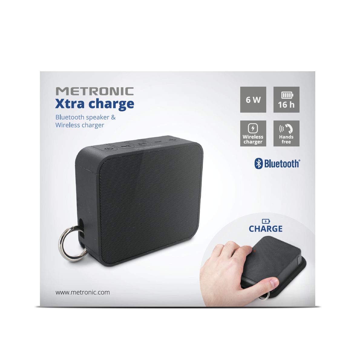 METRONIC - Altoparlante portatile Bluetooth 6 W + caricatore