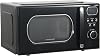 Cookology 20L Freestanding Retro Microwave 800W with 25.5cm Turntable - 8 Auto Cooking Programs - 5 Power Levels - Defrost Setting - Easy-Clean - Black