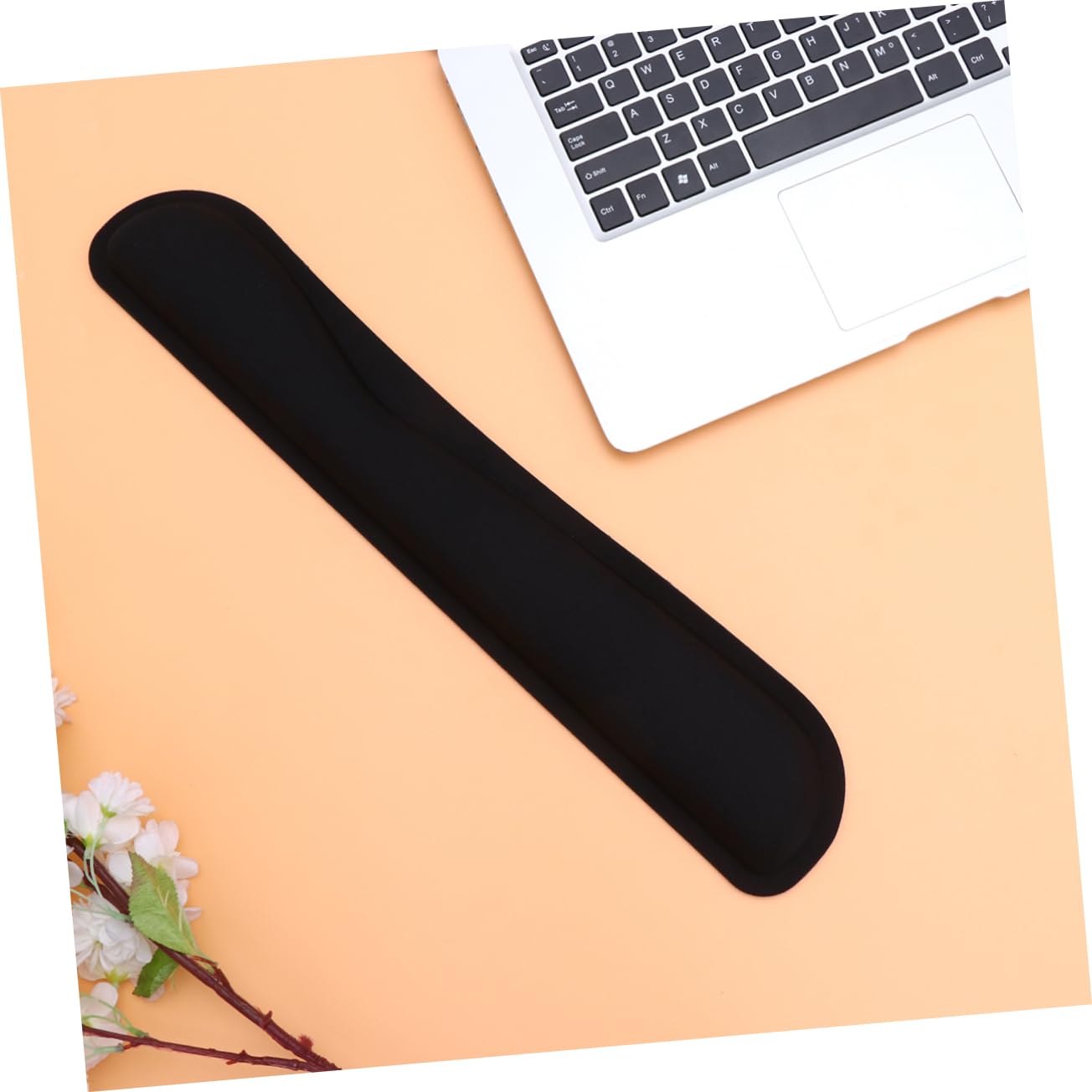 TEHAUX 2 Set 2 Pezzi poggiapolsi per lavorare keyboard pad tappetino mouse tapettino mouse Kit per tastiera e mouse polso ergonomico poggiapolsi per tastiera poggiapolsi del mouse Black