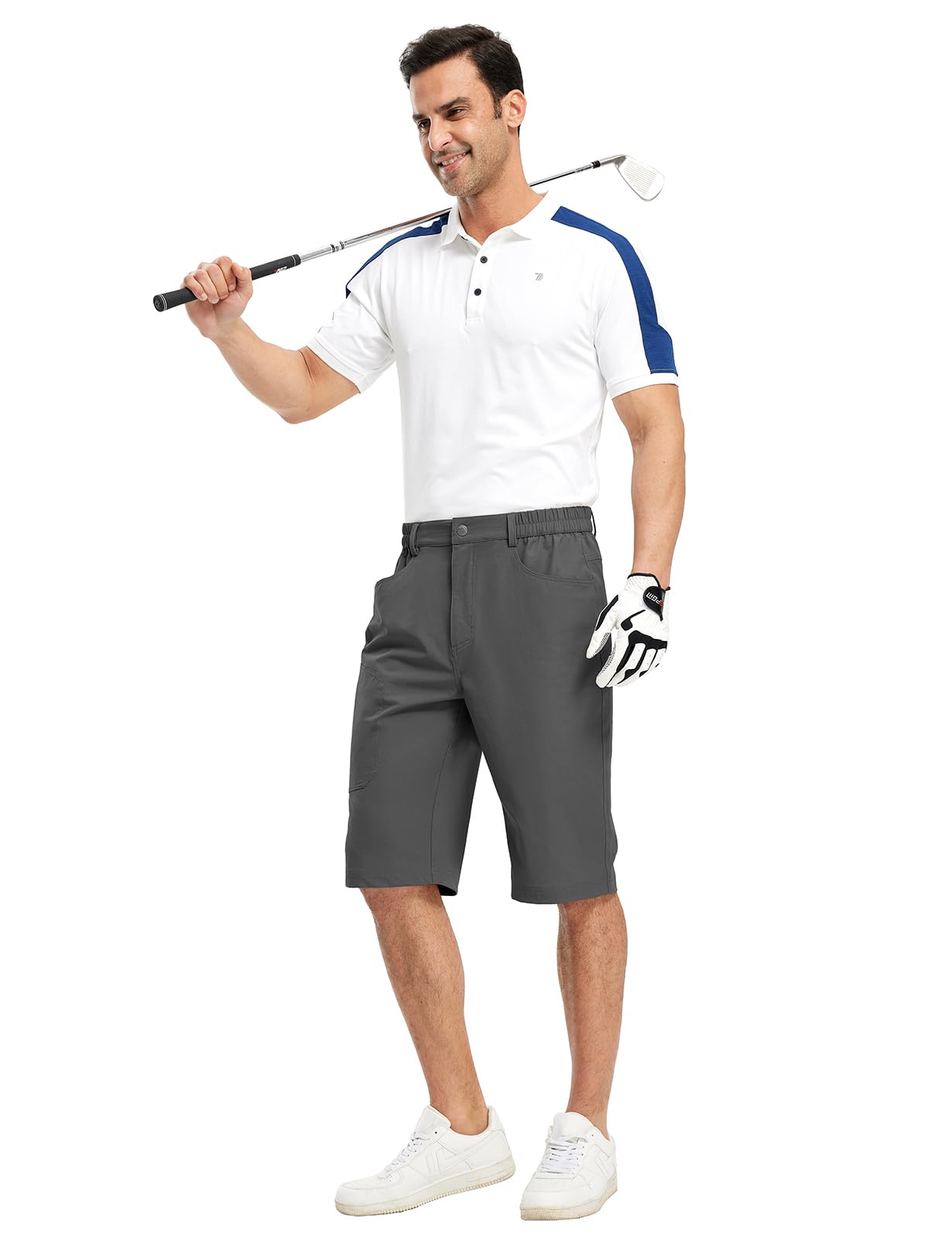 YSENTO Herren 3/4 Kurze Hosen OutdoorShorts Kurze Cargohose Wanderhose Stretch Trekkinghose