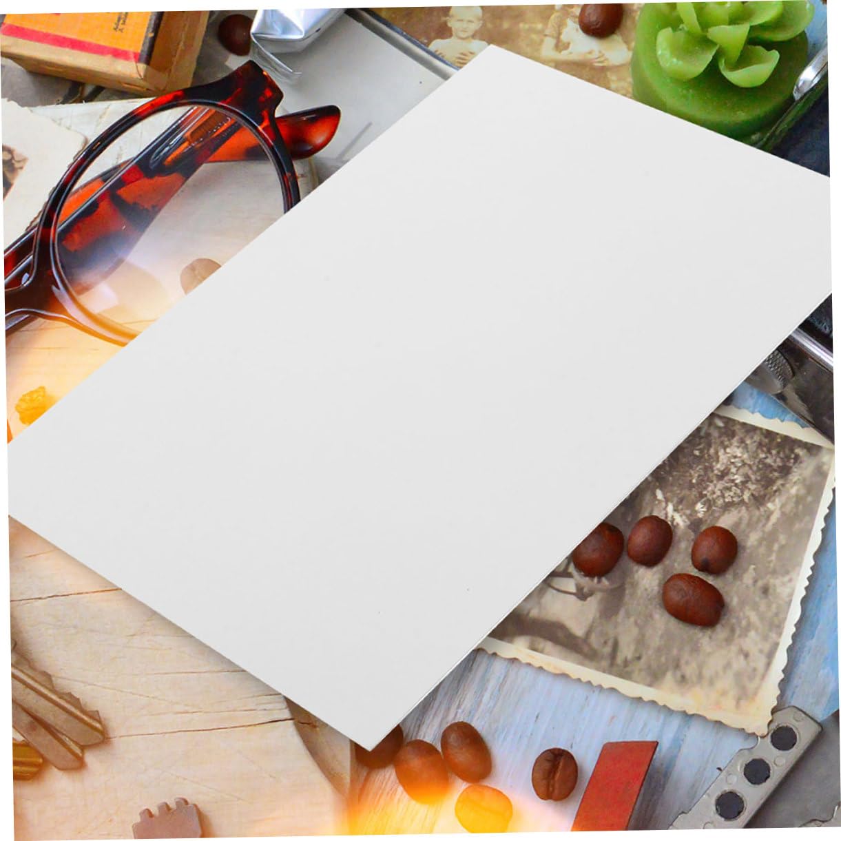 STOBOK 400 Blatt Fotopapier druckerpapier glänzendes Aufkleberpapier Papier in Fotoqualität Fotokopierpapier Broschürenpapier Hochglanzpapier Druckpapiere Weiß