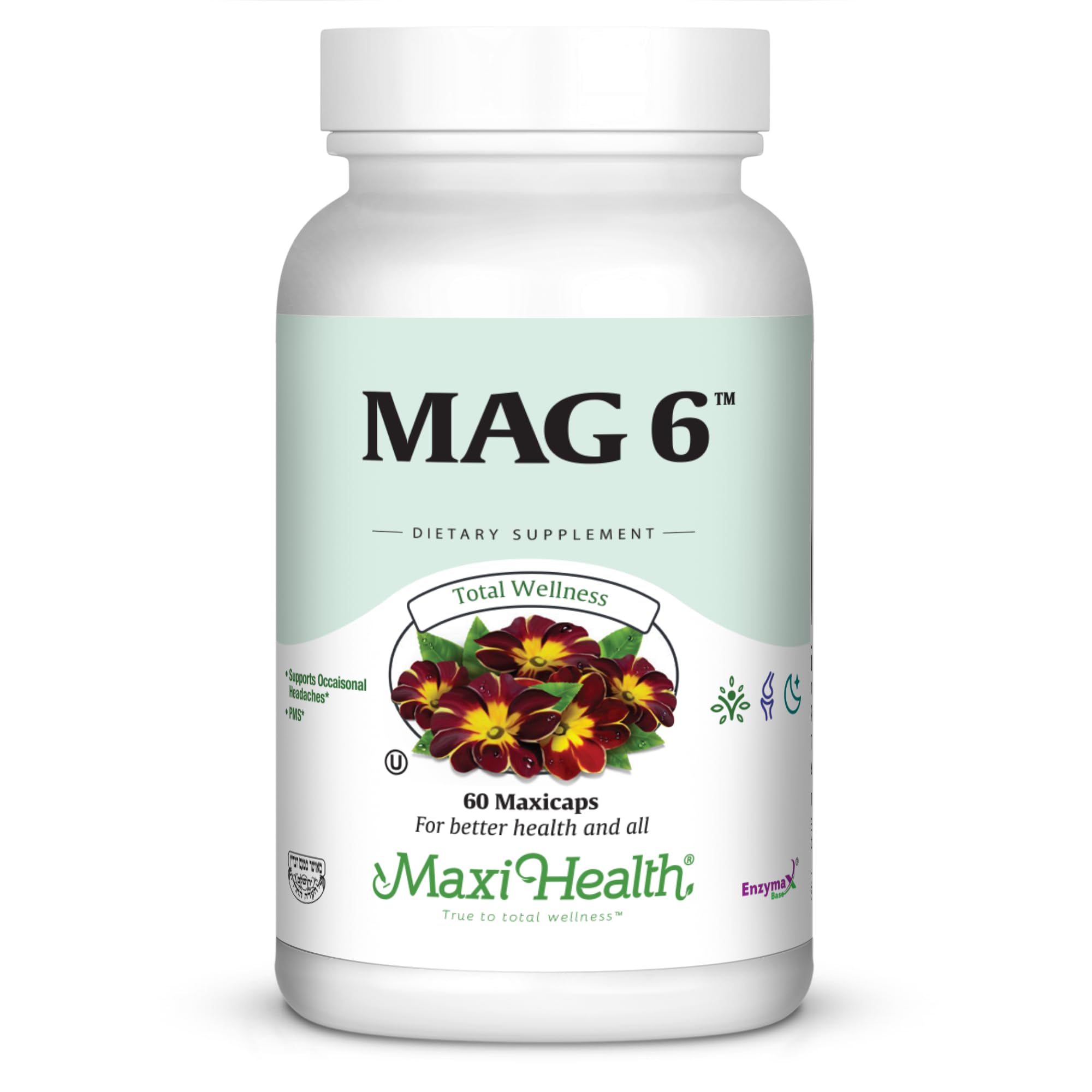 Maxi Health® Magnesium with Vitamin B6 (60 Capsules)