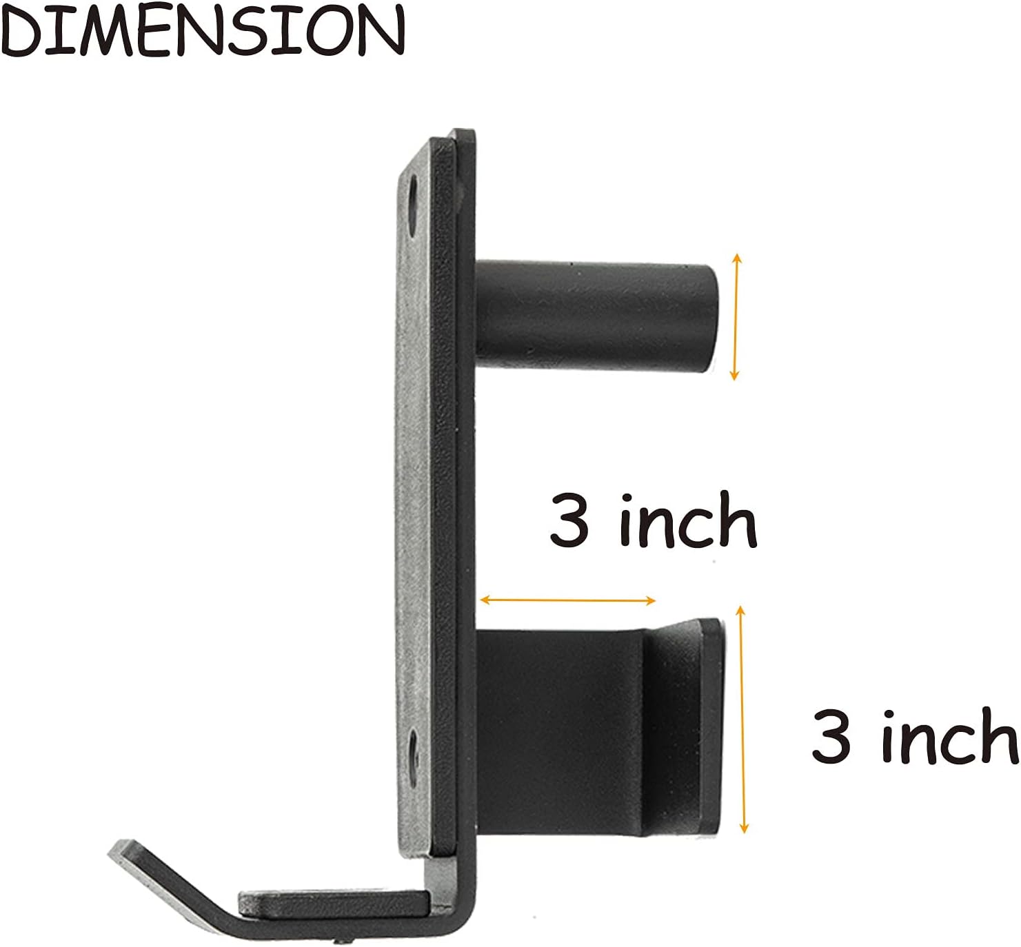 ZOVOTA J-Hooks Barbell Holder for Power Rack J-Cup Weight Rack Fit 3x3 inch Power Cages Square Tube (3x3 inch) : Sports & Outdoors