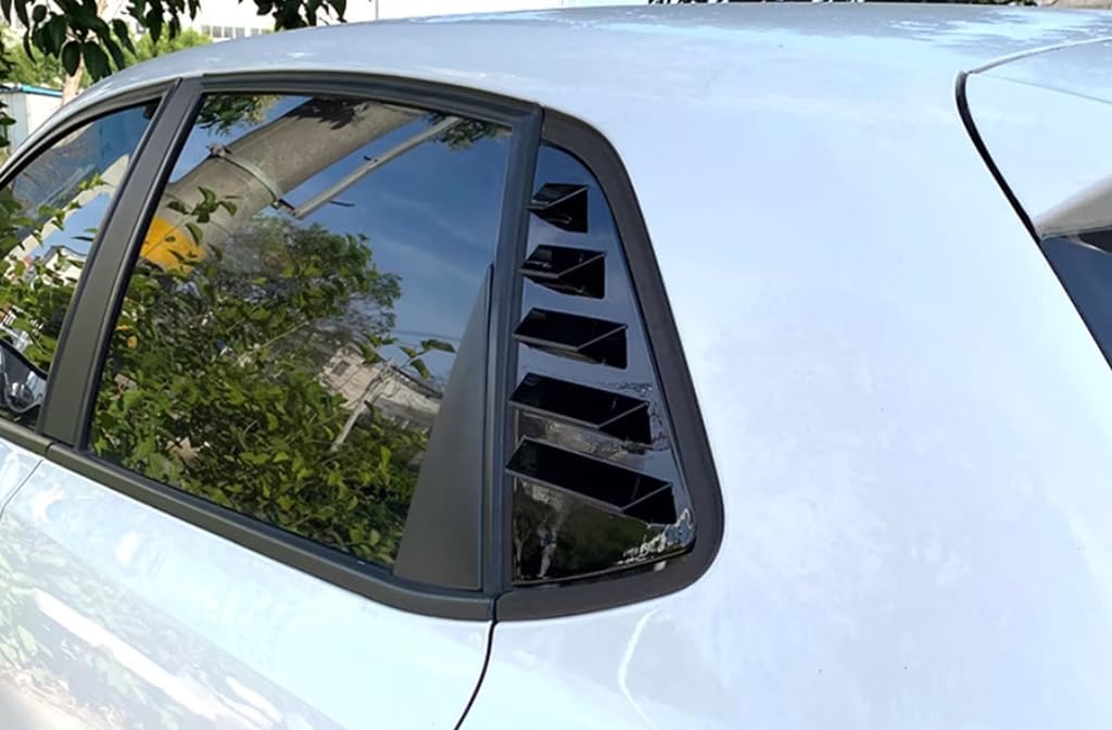 New Protective Rear Window Covers Compatible with VW POLO 2011-2017 (Black)