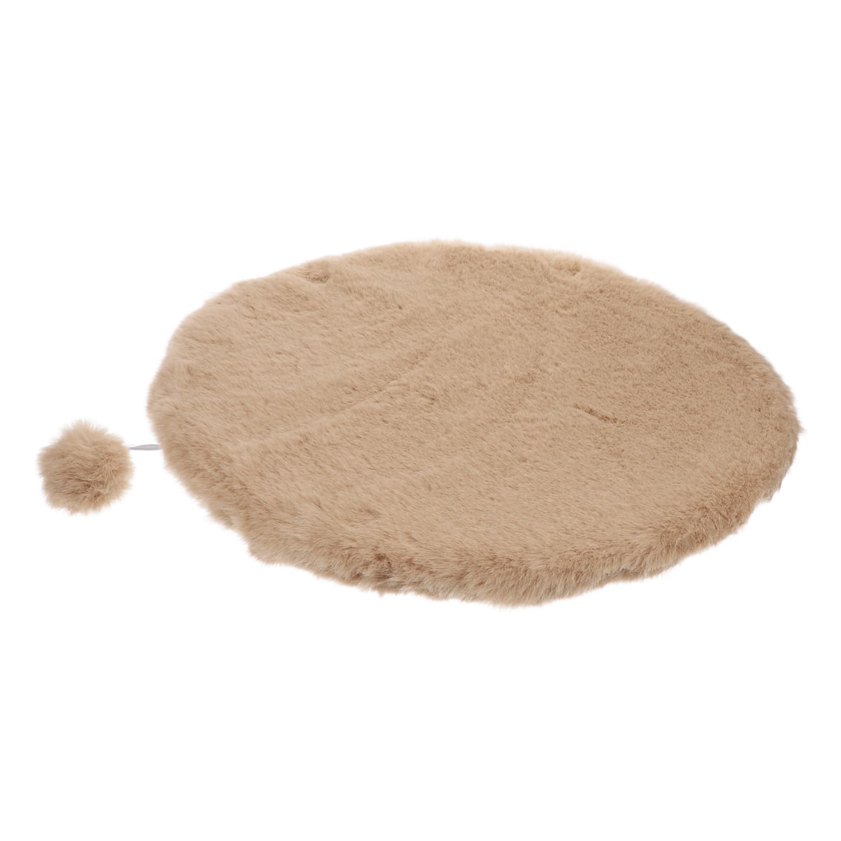 GRIRIW 1Pc Winter Warm Pet Sleeping Mat Cozy Cat Cushion for Indoor Use Soft Faux Rabbit Fur Approx for Crates and Carriers for Cats and