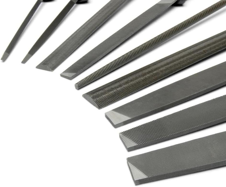 Nicholson 9 Pc. 6", 8", 10" & 12" Maintenance File Set with Ergonomic Handles - 22030HNNN, Multicolor, One Size