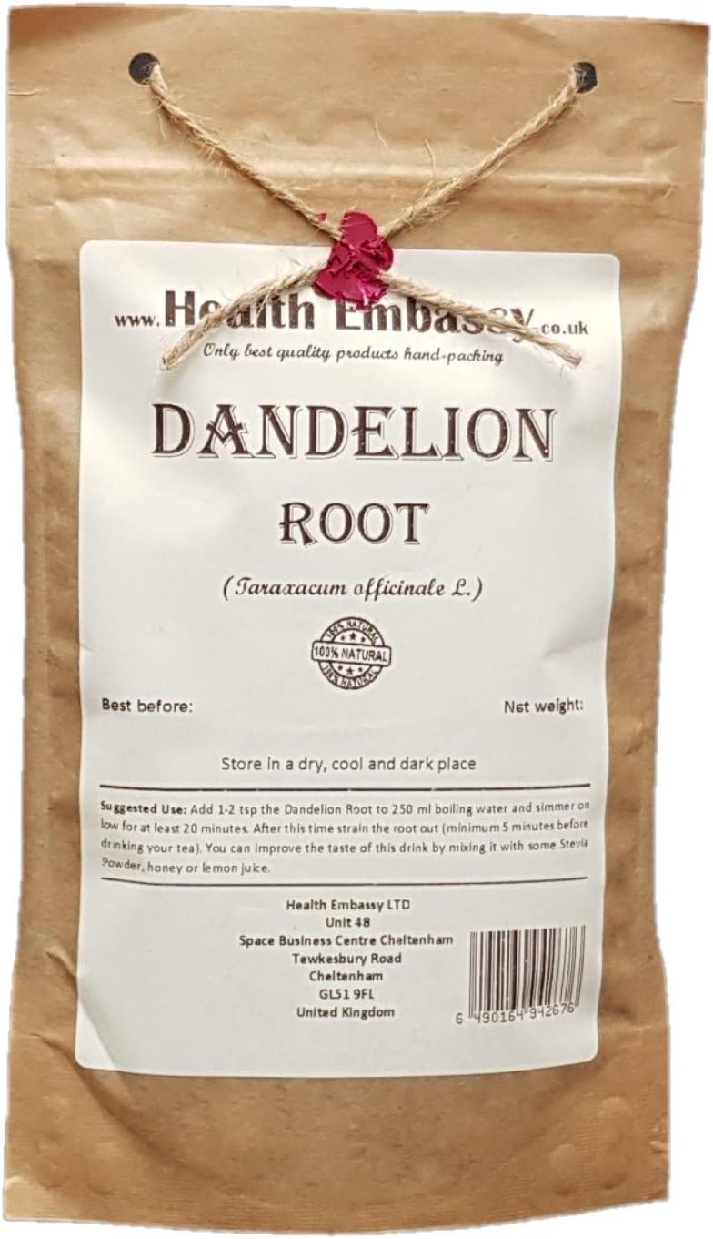Health Embassy Dandelion Root | Taraxacum Officinale L | Herbal Tea (100g)