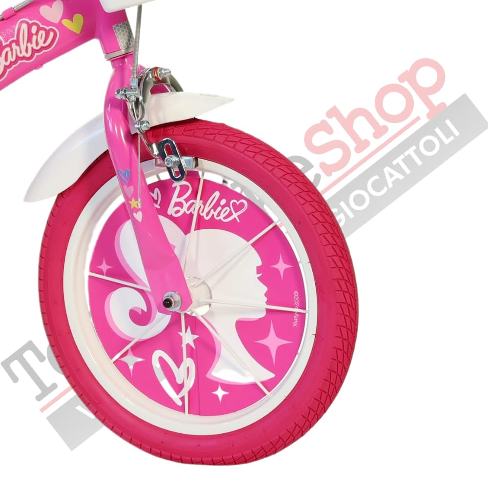 Vélo pour fille Dino Bikes Barbie Taille 12" - 14" - 16" (Jante 16 Pouces)