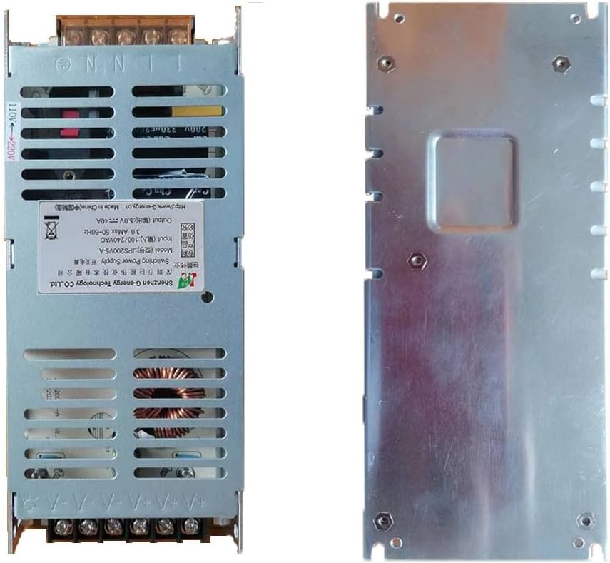 5V Power Supply 200W JPS200V5-A Ultra Thin 5V40A Power Adapter 110V/220V AC to DC 5 Volt 40 Amp Power Converter Low Voltage Transformer for Led Display Screen LED Strip Pixel Led Lights (JPS200V5-A) - Image 3