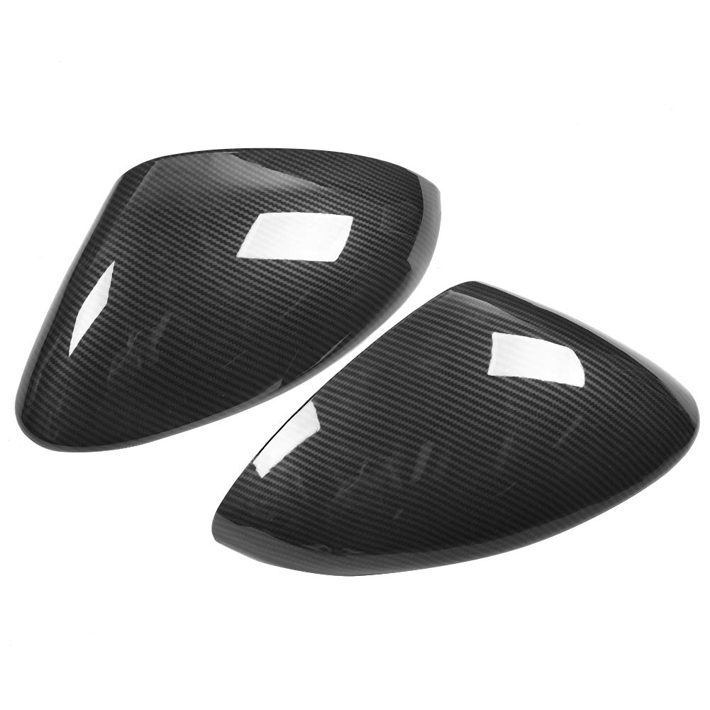 Acouto Copertura Specchietto Retrovisore, Copertura Specchietto Laterale Stile Fibra di Carbonio ABS, Installazione Semplice, Sostituzione Decorazione Esterna per Proprietari di Auto, Adatto per