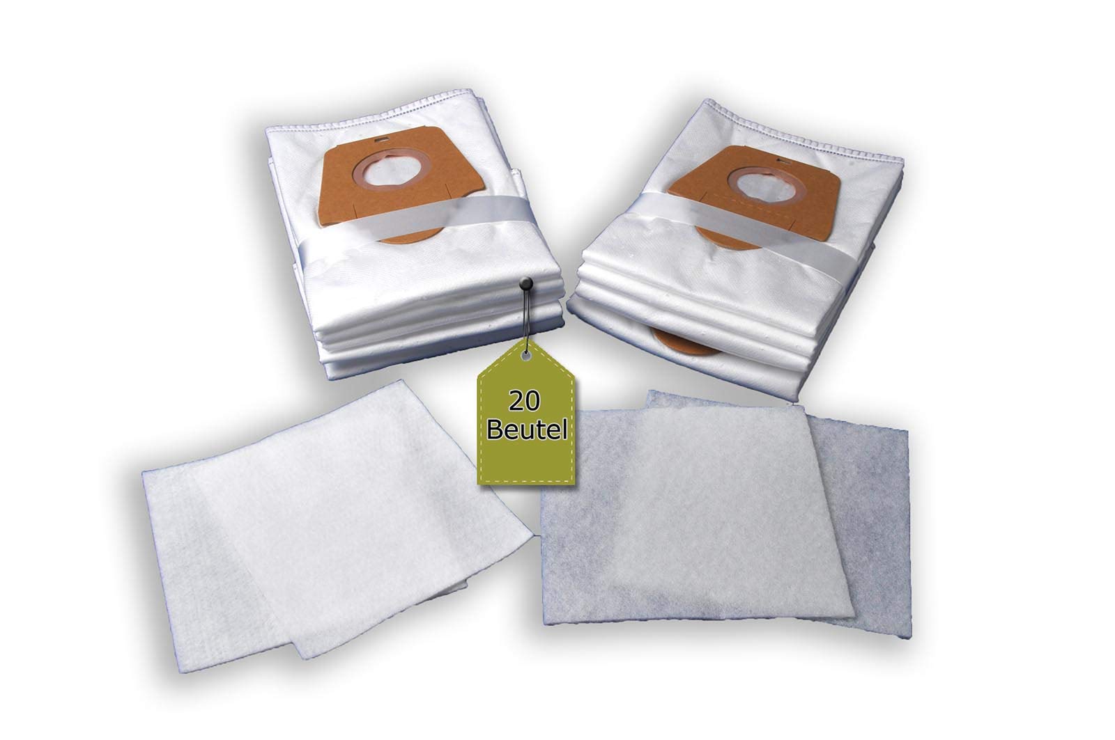 EVendix Staubsaugerbeutel Set - 20 Beutel + 4 Mikrofilter Kompatibel Mit MENALUX 2300