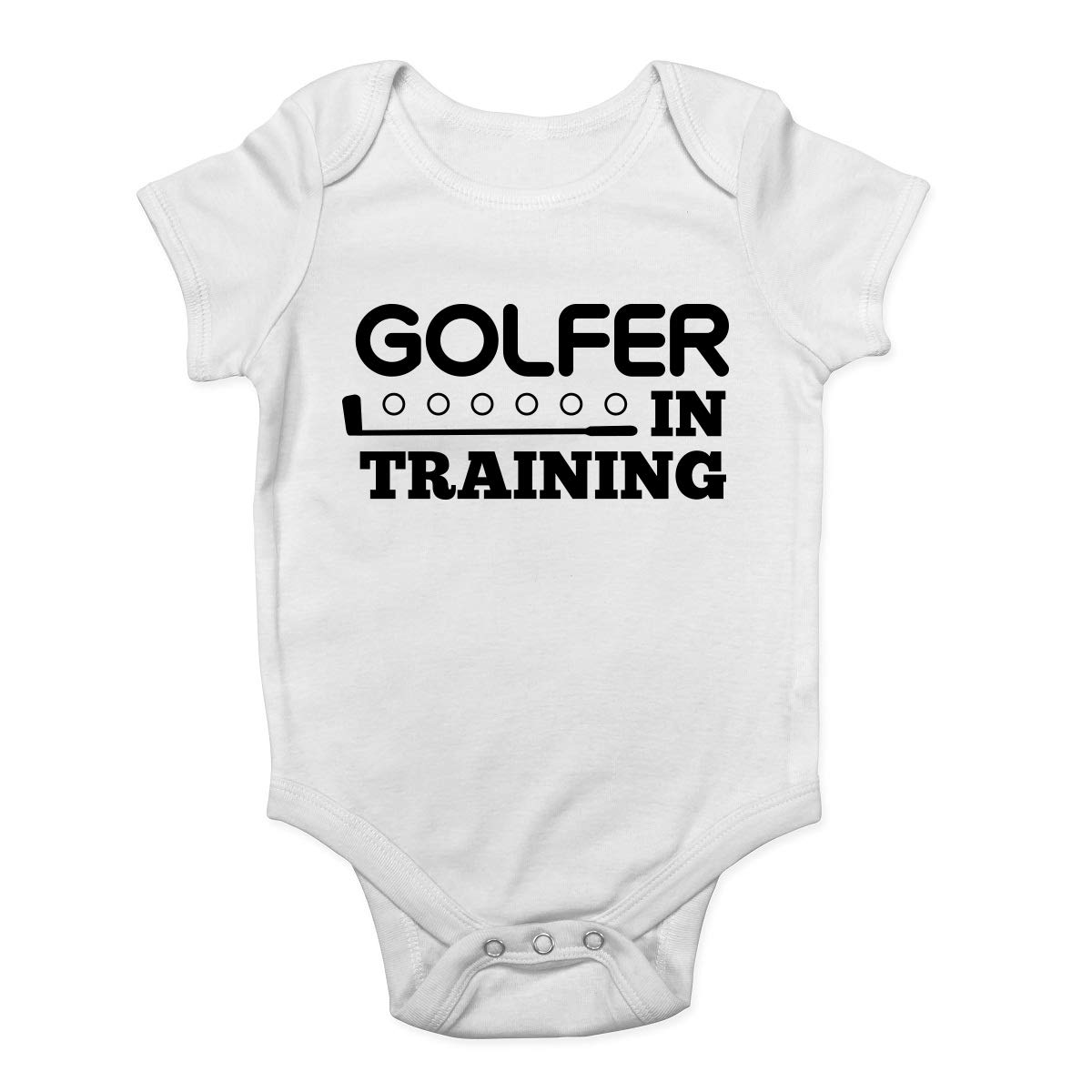 Shopagift Golfer in Training Baby Grow Vest Bodysuit