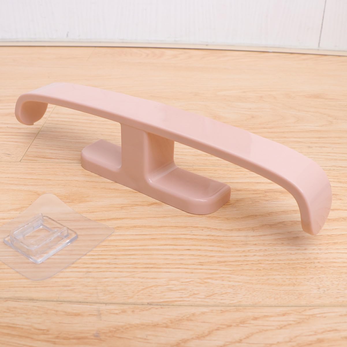 Wall Mounted Slippers Organizer 5Pcs PP Flexible Pink Hanging Rack
