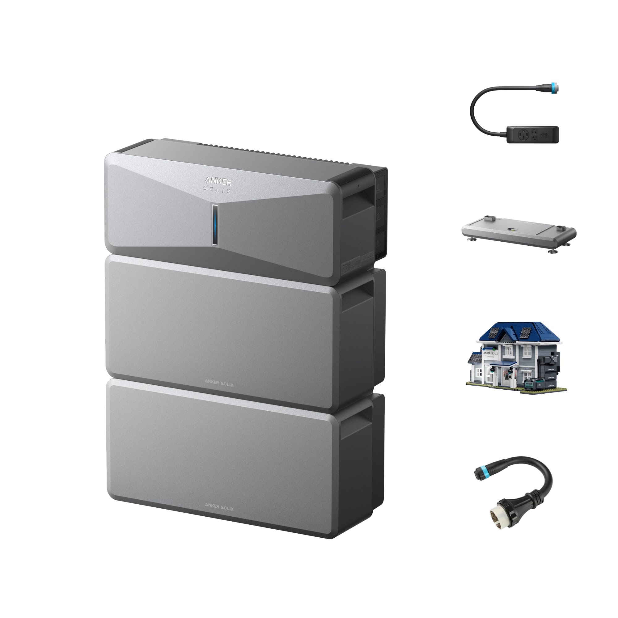 Anker SOLIX E10 Prime, Extra Battery, 12kWh-90kWh, 10kW Output