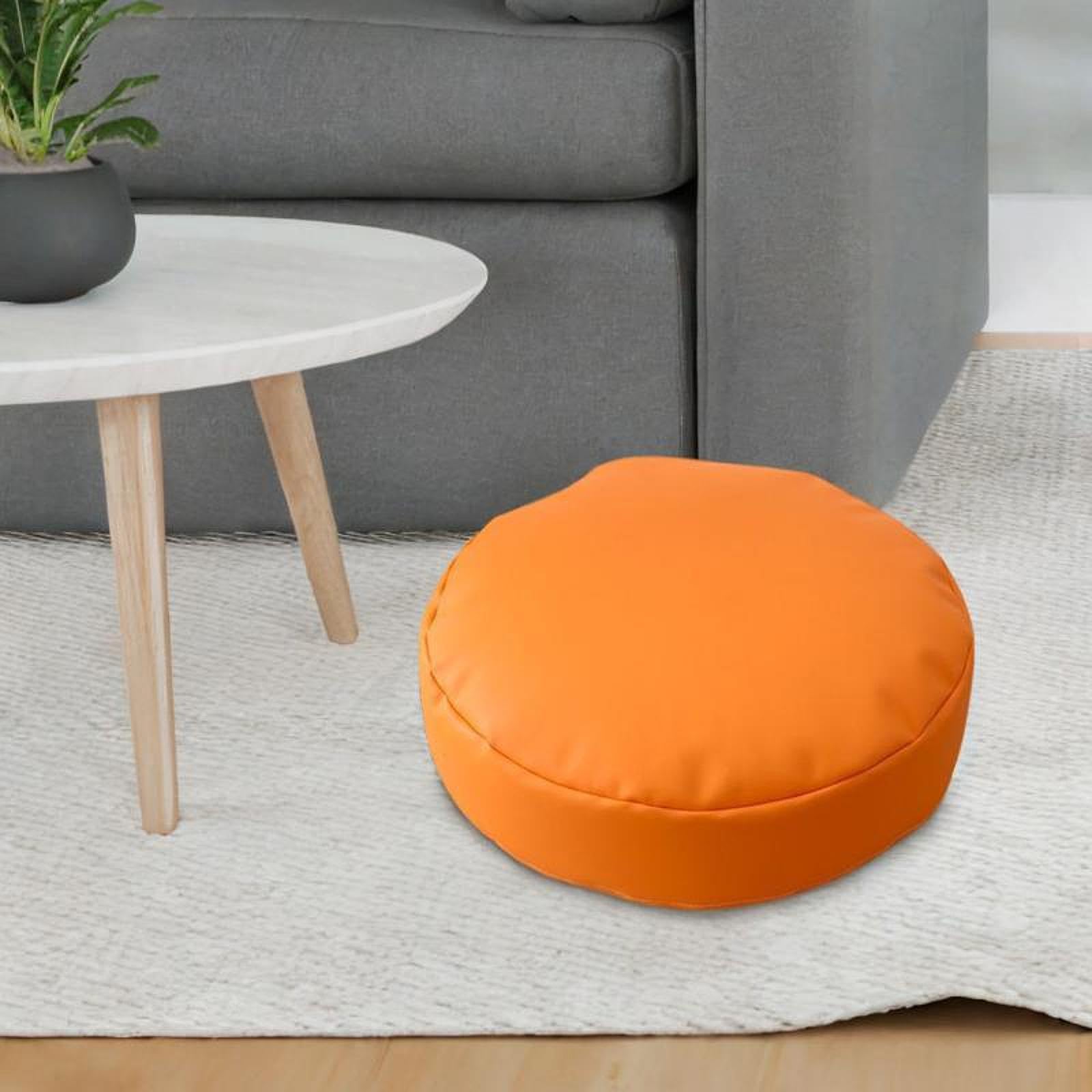 Enakshi® Round Floor Cushion 40cm Soft Floor Pillow for Office Bay Window Living Room Orange|Home & Garden | Home Decor | Pillows-image-11