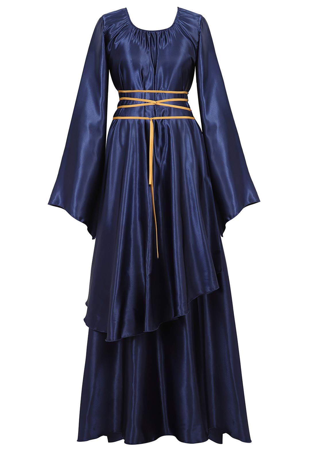 Kranchungel Renaissance Medieval Costume Dress: Women Renaissance Irish Wench Peasant Dress for Ren Faire Themed Parties