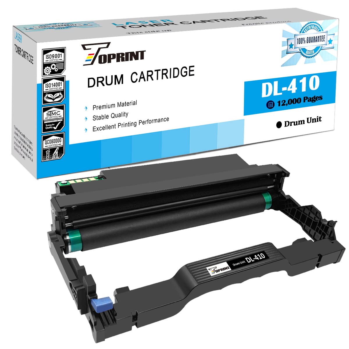 TOPRINT DL-410 ( DL410, DL 410 ) Compatible Drum Unit Drum Cartridge Imaging Drum 12000 Pages for Printer P3010DW P3012DW P3300DW P3302DW M6702DW